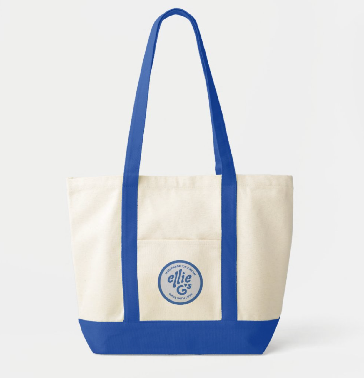 Ellie G's Classic Canvas Tote - Blue