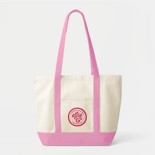 Ellie G's Classic Canvas Tote - Pink
