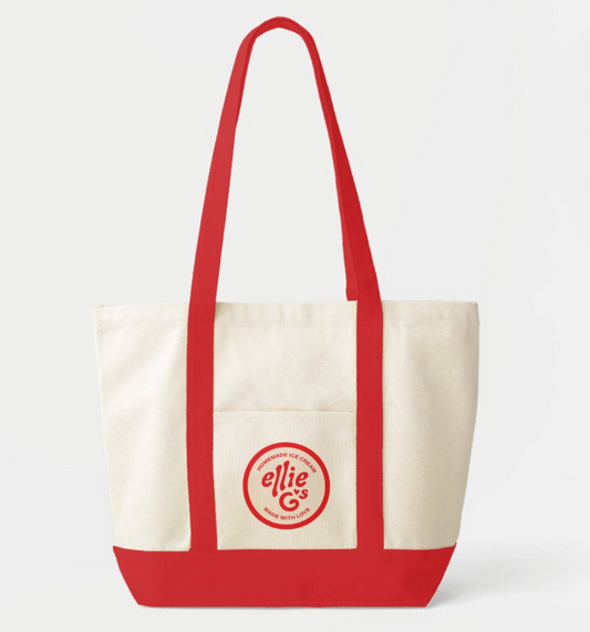 Ellie G's Classic Canvas Tote - Red